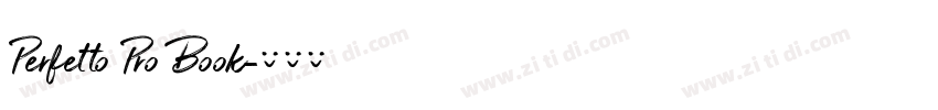 Perfetto Pro Book字体转换